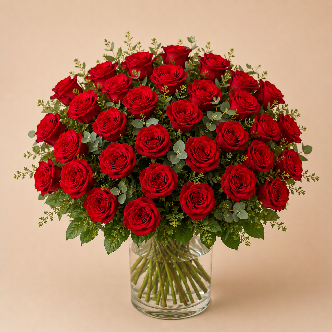 Rozenboeket rood