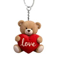 2D Bear Keychain